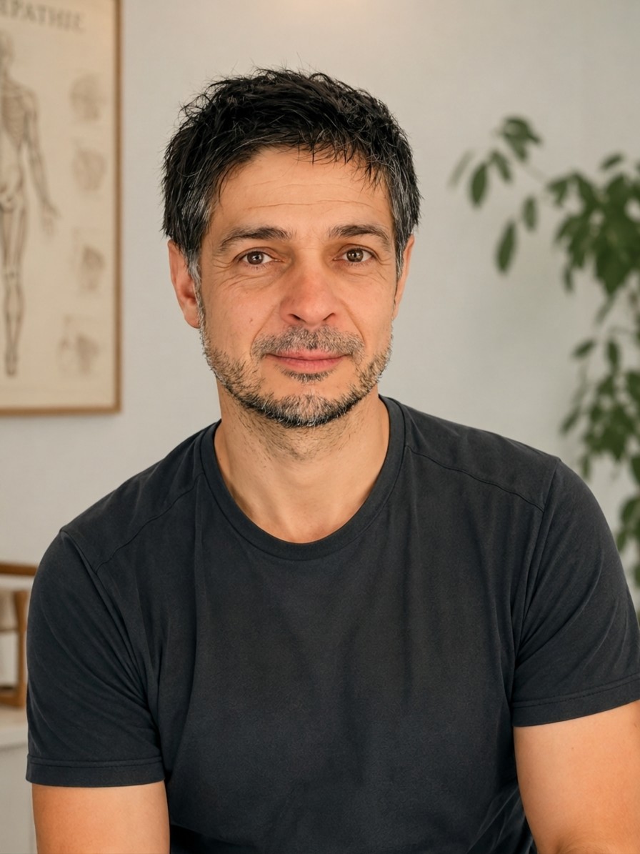 Portrait d'Alexandre Gauvin, étiopathe et coach mouvement