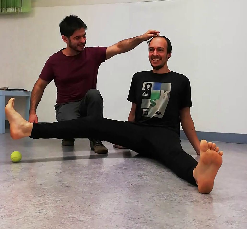 Alexandre en séance de mouvement